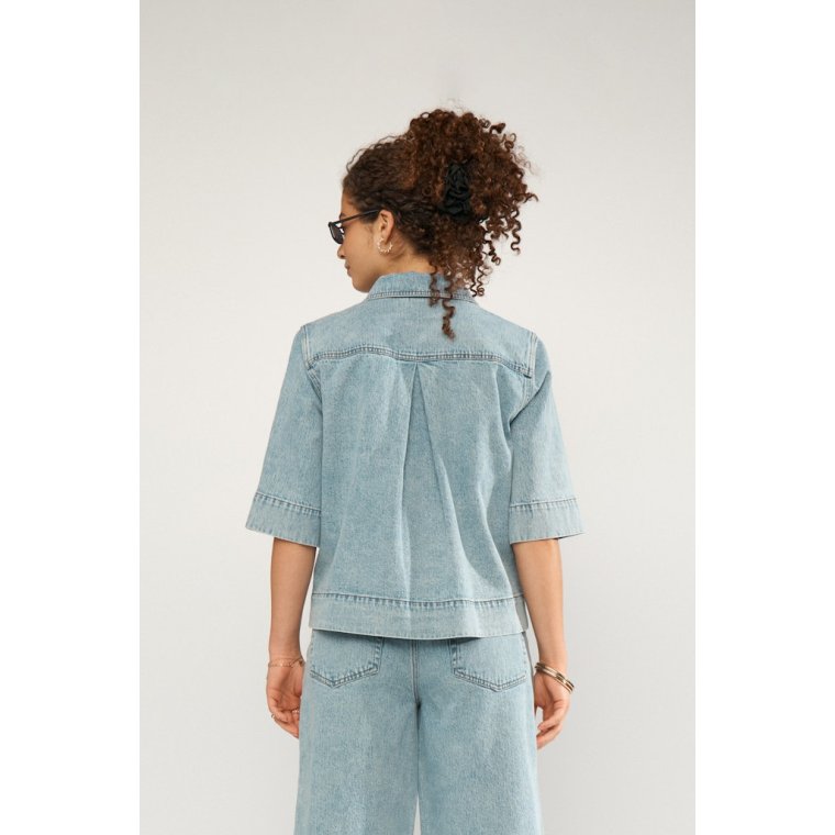 N�MPH - NUMALAGA SHIRT - Light Blue Denim