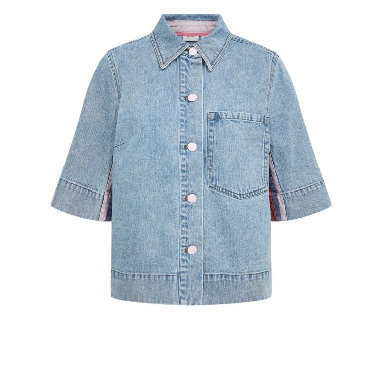 N�MPH - NUMALAGA SHIRT - Light Blue Denim