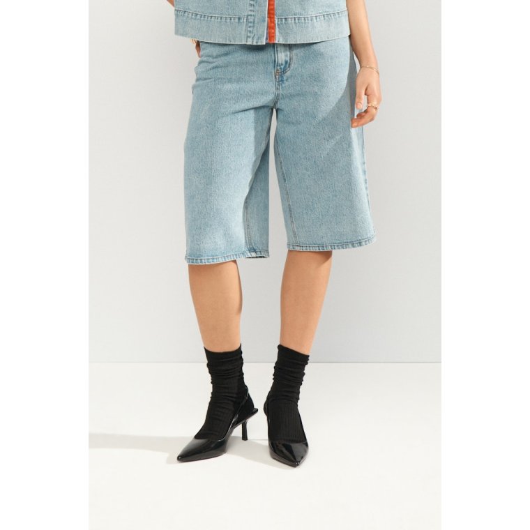 N�MPH - NUMALAGA SHORTS - Light Blue Denim
