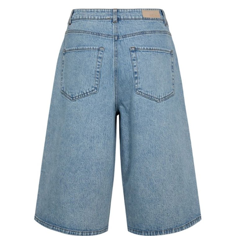 N�MPH - NUMALAGA SHORTS - Light Blue Denim