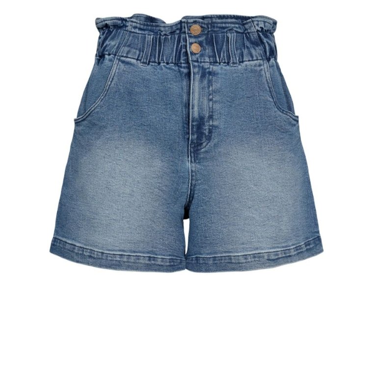 N�MPH - NULULU DENIM SHORTS - Medium Blue Denim