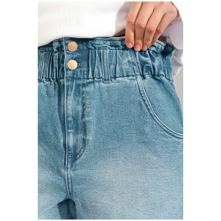 N�MPH - NULULU DENIM SHORTS - Medium Blue Denim