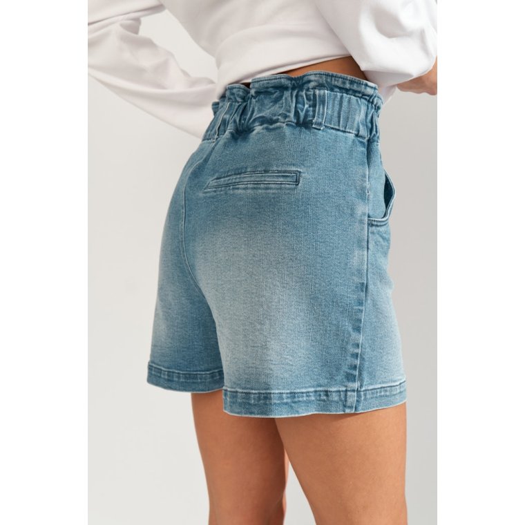 N�MPH - NULULU DENIM SHORTS - Medium Blue Denim