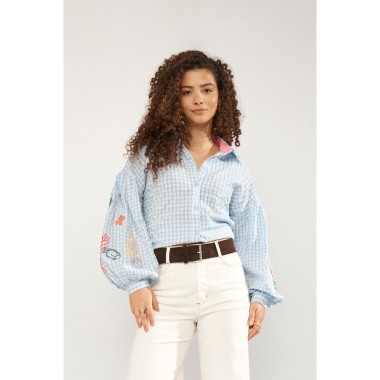 N�MPH - NUSURFER SHIRT - Placid Blue