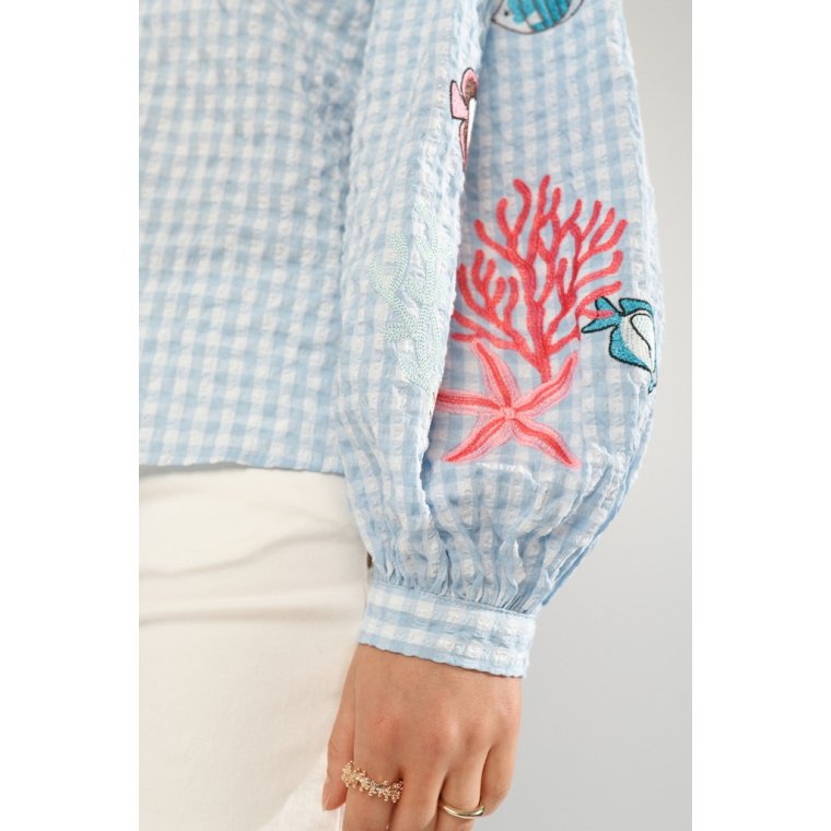 N�MPH - NUSURFER SHIRT - Placid Blue