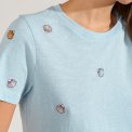 N�MPH - NUSHELLPA T-SHIRT - GOTS - Placid Blue