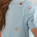 N�MPH - NUSHELLPA T-SHIRT - GOTS - Placid Blue