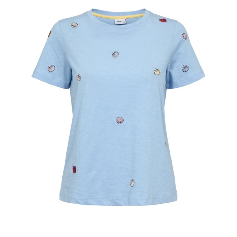 N�MPH - NUSHELLPA T-SHIRT - GOTS - Placid Blue