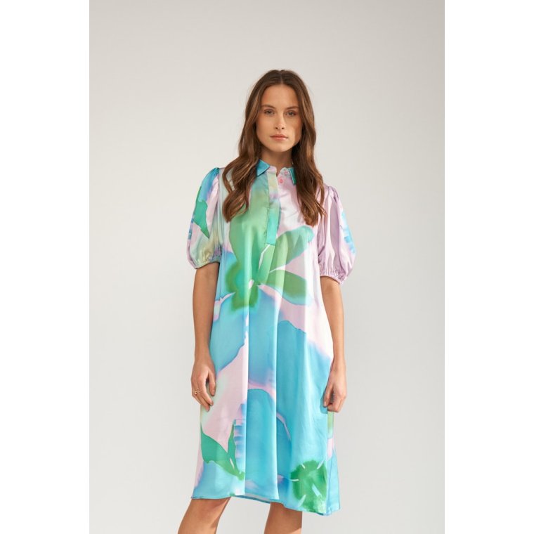 N�MPH - NUSUNLEE SHORT DRESS - Orchid Bloom