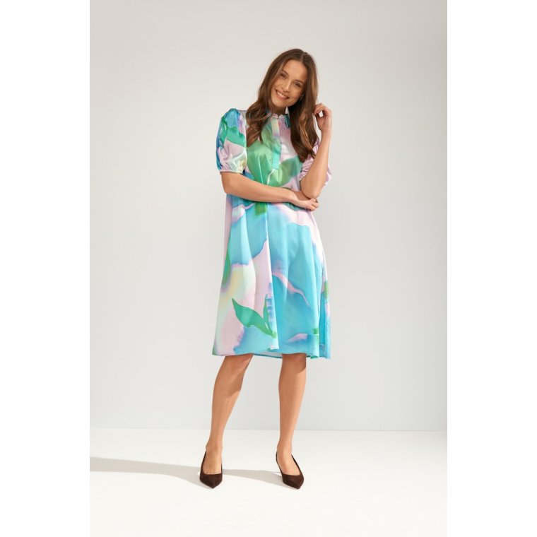 N�MPH - NUSUNLEE SHORT DRESS - Orchid Bloom