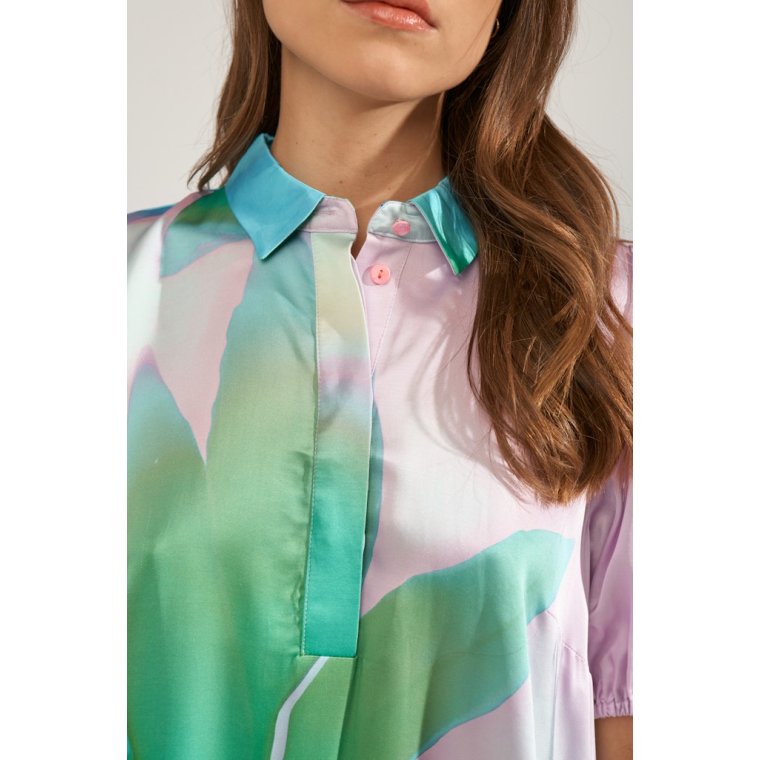 N�MPH - NUSUNLEE SHORT DRESS - Orchid Bloom