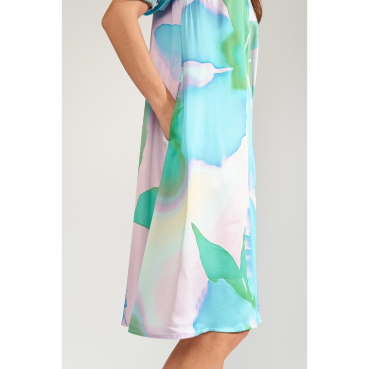 N�MPH - NUSUNLEE SHORT DRESS - Orchid Bloom
