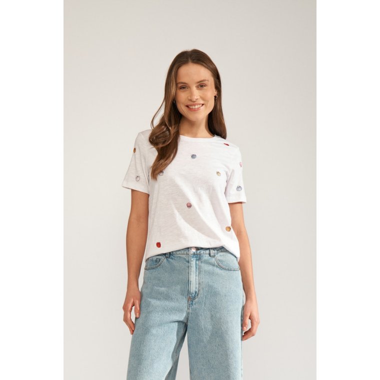 N�MPH - NUSHELLPA T-SHIRT - GOTS - Bright White