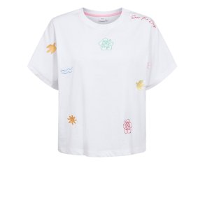 N�MPH - NUSEANNE OVERSIZE T-SHIRT - GOTS - Bright White