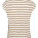 N�MPH - NULIZY CROPPED STRIPE TOP - Cloud Dancer