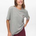 N�mph - NUPREMA OVERSIZE TEE - Medium Grey mel