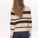 N�MPH - NURIETTE WIDE STRIPE PULLOVER - Black Coffee