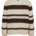 N�MPH - NURIETTE WIDE STRIPE PULLOVER - Black Coffee