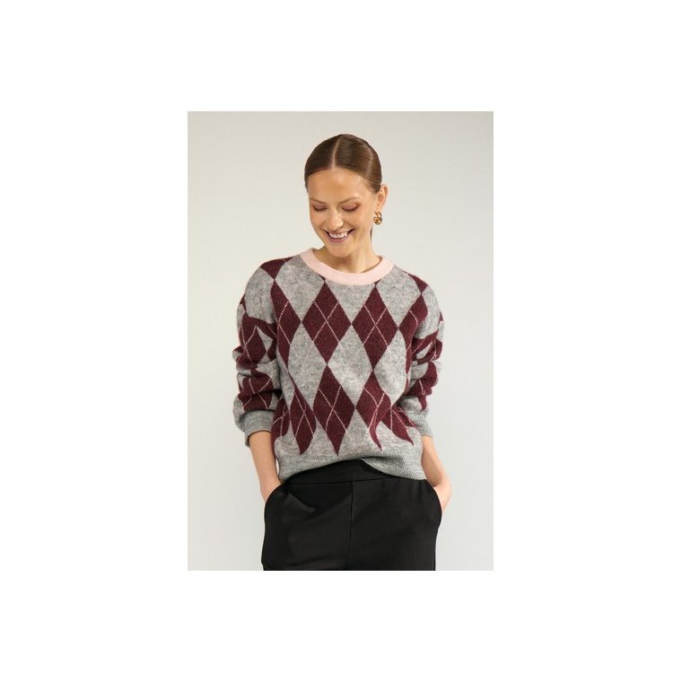 N�MPH - NUTIKLA PULLOVER - Medium Grey mel