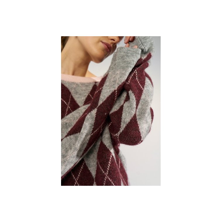 N�MPH - NUTIKLA PULLOVER - Medium Grey mel