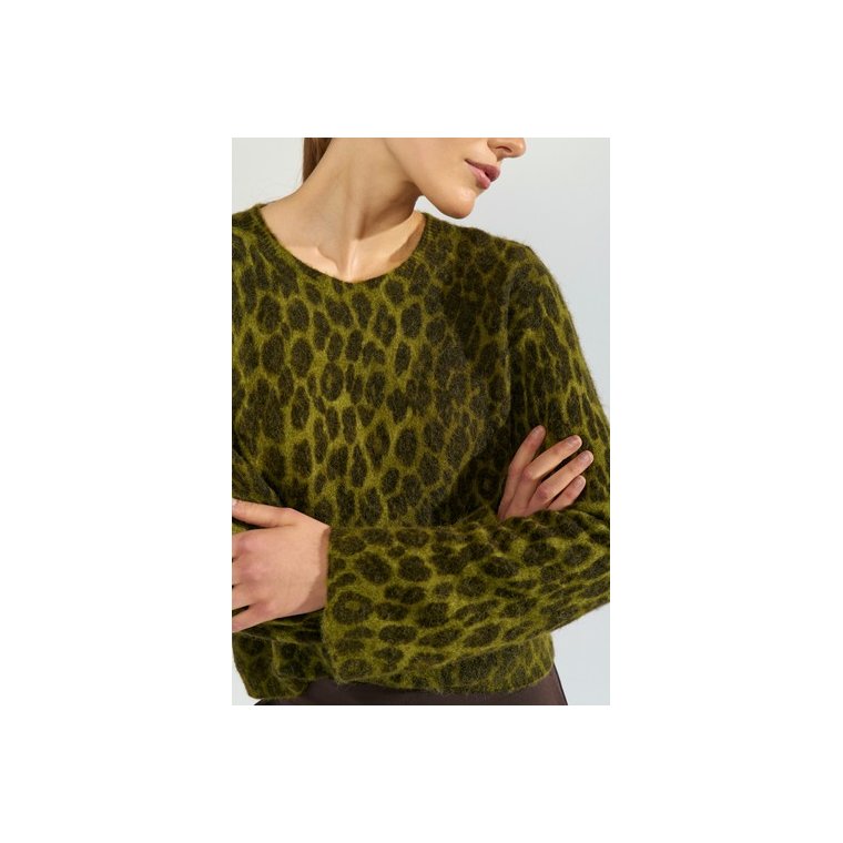 N�MPH - NURIETTE LEO PULLOVER - Calla Green