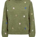 N�MPH - NUFLORIE PULLOVER - Calla Green