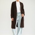 N�MPH - NUZINDI LONG CARDIGAN - Black Coffee
