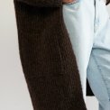 N�MPH - NUZINDI LONG CARDIGAN - Black Coffee
