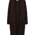 N�MPH - NUZINDI LONG CARDIGAN - Black Coffee