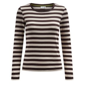 N�MPH - NUMIXIE LS T-SHIRT - GOTS - Black Coffee