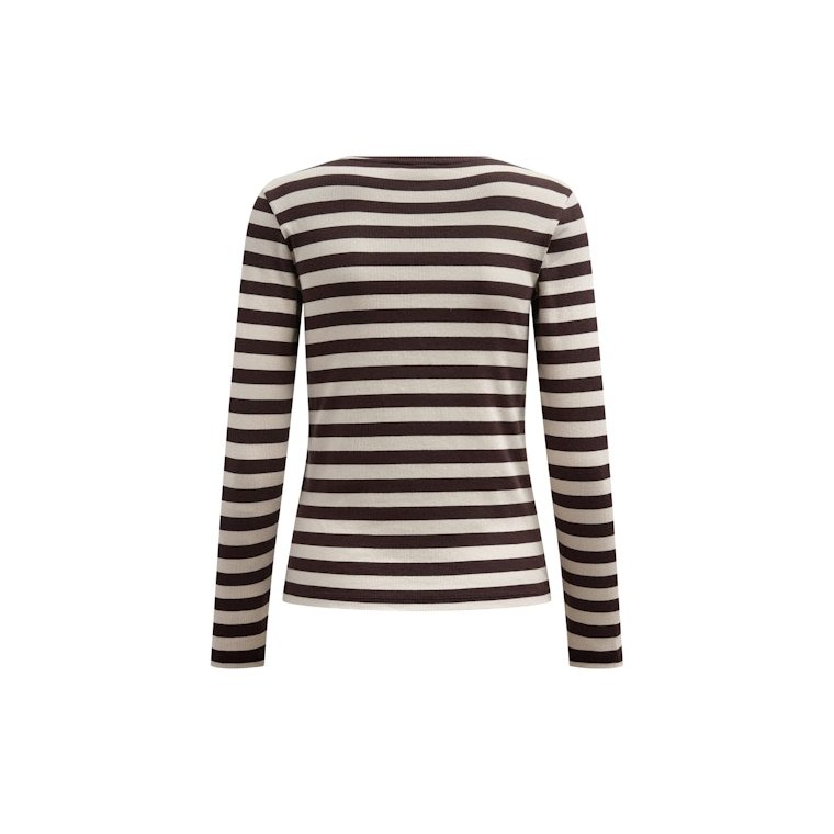 N�MPH - NUMIXIE LS T-SHIRT - GOTS - Black Coffee