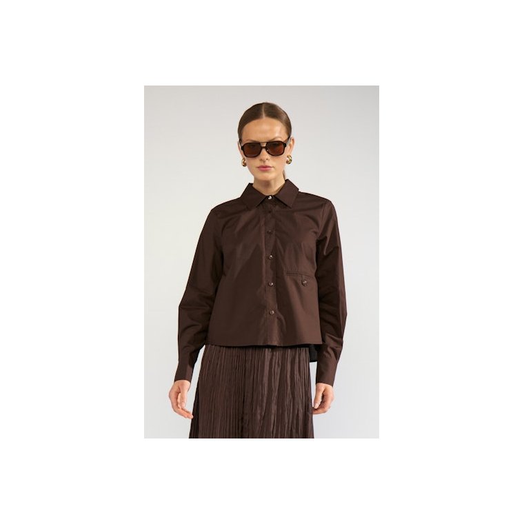N�MPH - NUASHO SHIRT - Black Coffee