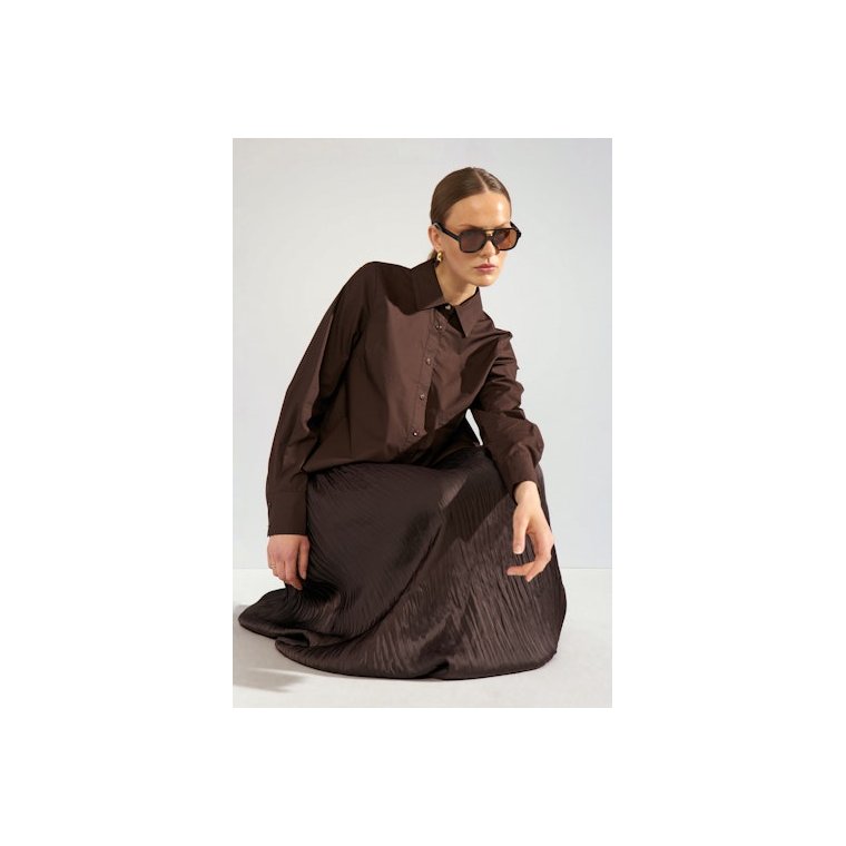 N�MPH - NUASHO SHIRT - Black Coffee
