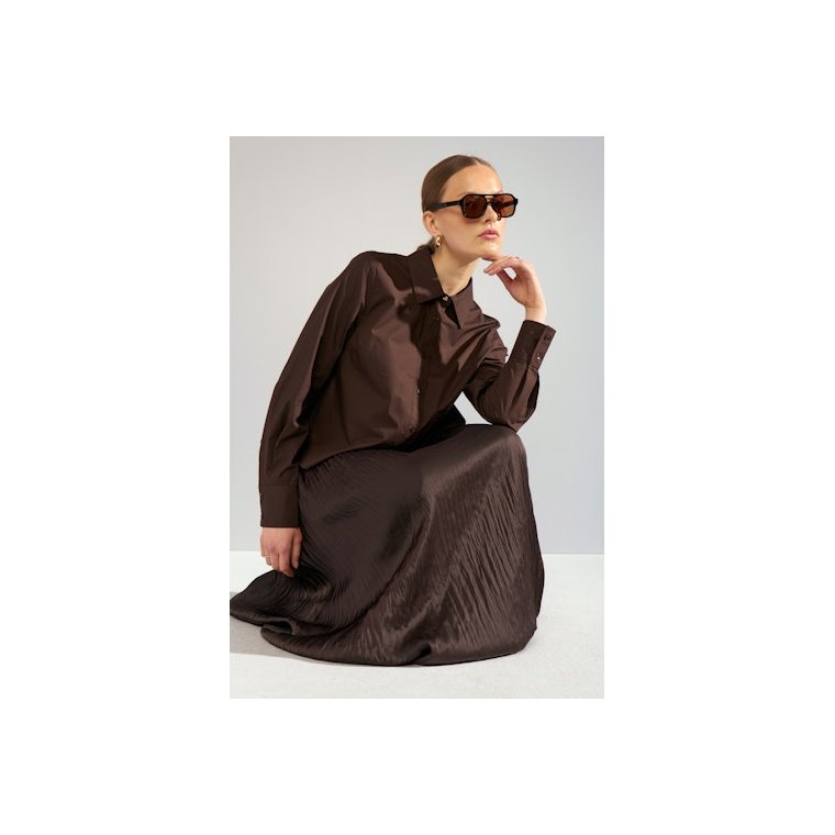N�MPH - NUASHO SHIRT - Black Coffee
