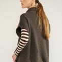 N�MPH - NUJOLINE PONCHO - Black Coffee