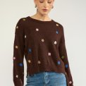 N�MPH - NUFLORIE PULLOVER - Black Coffee
