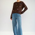 N�MPH - NUFLORIE PULLOVER - Black Coffee