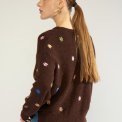 N�MPH - NUFLORIE PULLOVER - Black Coffee