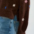 N�MPH - NUFLORIE PULLOVER - Black Coffee