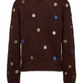 N�MPH - NUFLORIE PULLOVER - Black Coffee