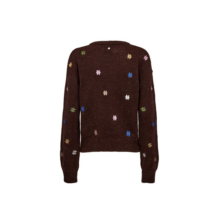 N�MPH - NUFLORIE PULLOVER - Black Coffee