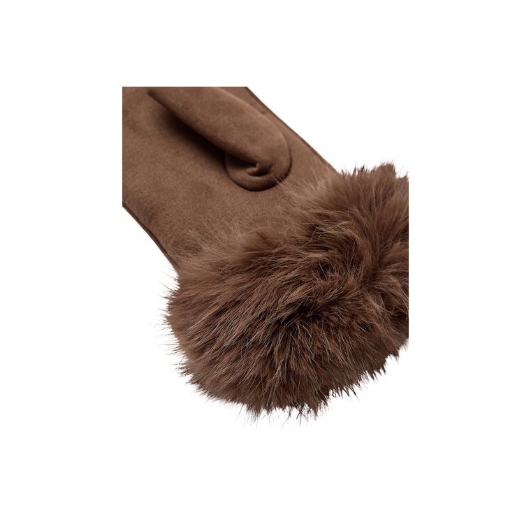 N�MPH - NUGORINA MITTENS - Black Coffee