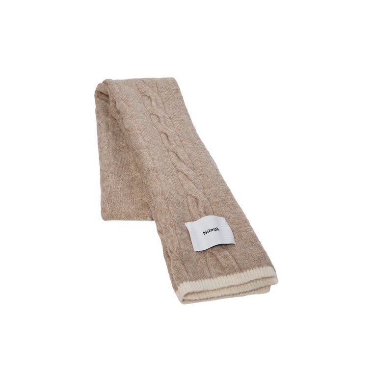 N�MPH - NULEIKA SCARF - Silver Mink