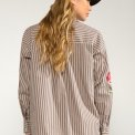 N�MPH - NUKACEY EMBROIDERY SHIRT - Deep Taupe