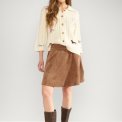 N�MPH - NUCELISE MINI SKIRT - Deep Taupe