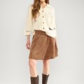 N�MPH - NUCELISE MINI SKIRT - Deep Taupe