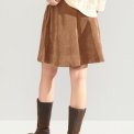N�MPH - NUCELISE MINI SKIRT - Deep Taupe