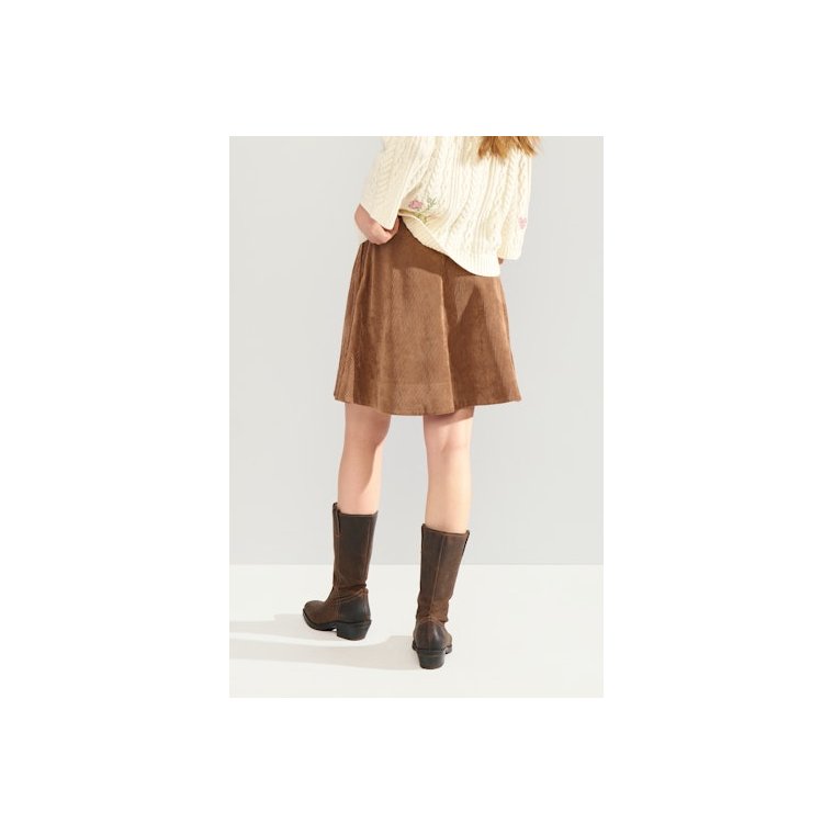 N�MPH - NUCELISE MINI SKIRT - Deep Taupe