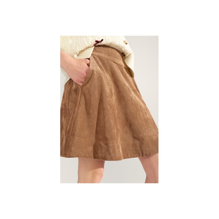 N�MPH - NUCELISE MINI SKIRT - Deep Taupe