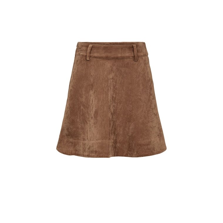 N�MPH - NUCELISE MINI SKIRT - Deep Taupe